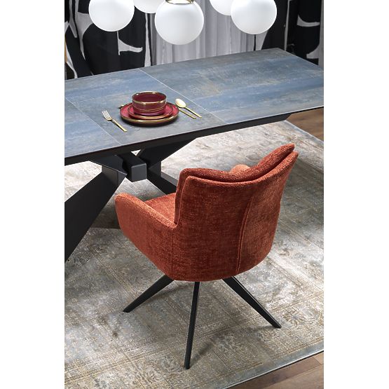 LUCIANO rozkladací stôl, doska: modrý mramor (2p=1ks)