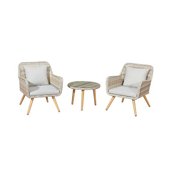 Malá balkónová sada z technoratanu BELICCO