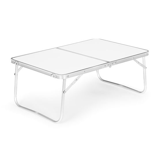 Malý turistický skladací piknikový stôl 60x40 cm biely MultiGarden