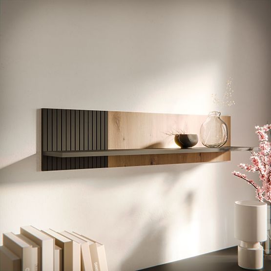 MERCI polica čierna/artisan