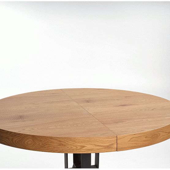 MERCY rozkladací stôl, doska - zlatý dub, nohy - čierne (2p=1ks)