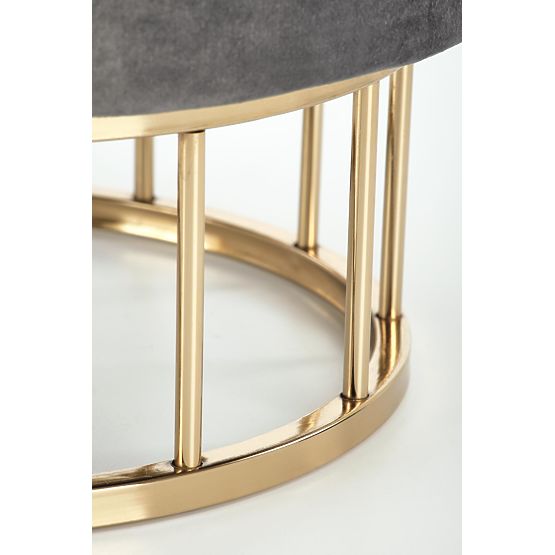 MINTY pufa sivá / zlatá (1p=1ks)