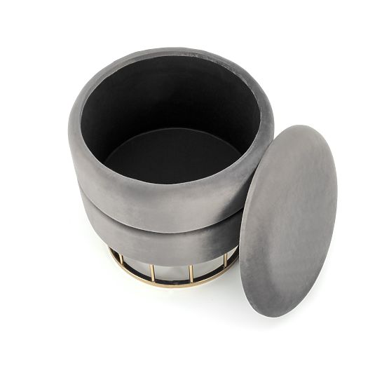 MINTY pufa sivá / zlatá (1p=1ks)