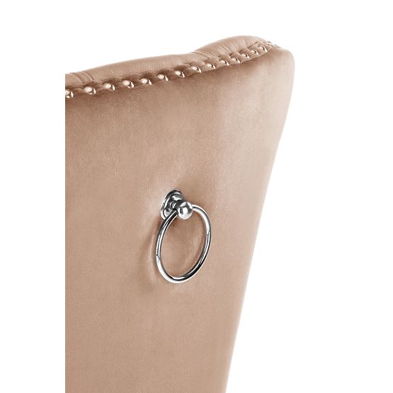 MIYA stolička čierna / poťah: béžová (1p=2ks)