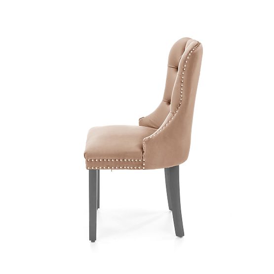 MIYA stolička čierna / poťah: béžová (1p=2ks)