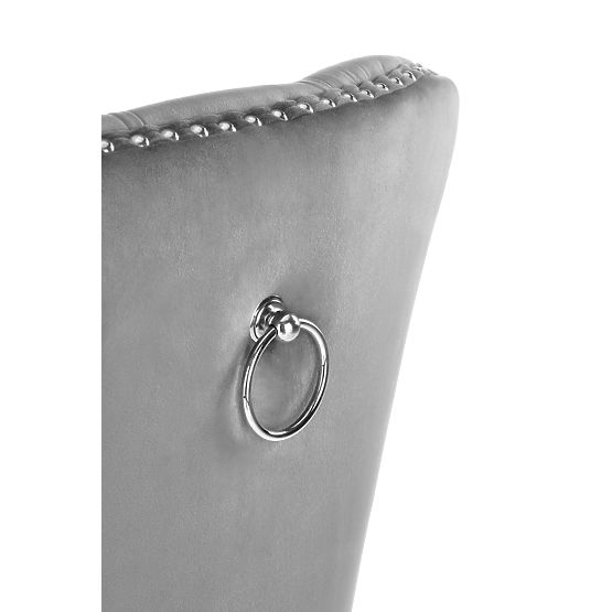 MIYA stolička čierna / poťah: sivá (1p=2ks)