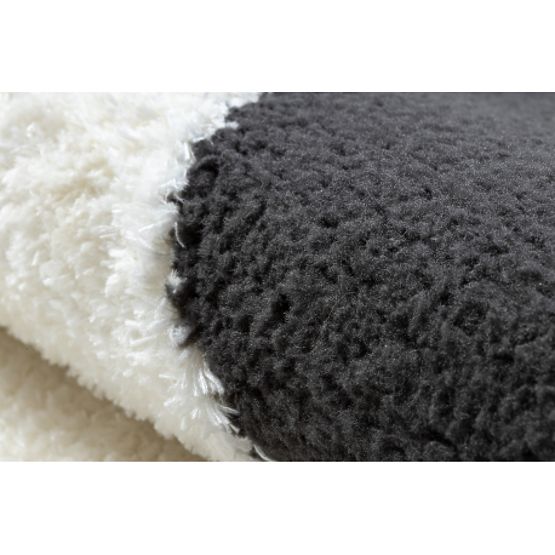 Moderný koberec MODE 8531 abstrakcia krémová / čierna