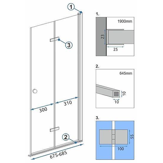 Modul kabíny FOLD N2 70 Chrome