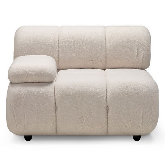 Modul ľavostranný Fluf Big svetlo béžový, boucle