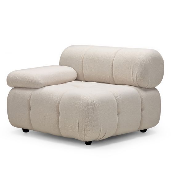 Modul ľavostranný Fluf Big svetlo béžový, boucle