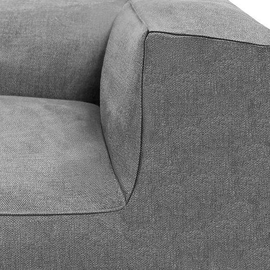 Modulárna záhradná rohová sedačka Vacuum V s poťahom, sivá