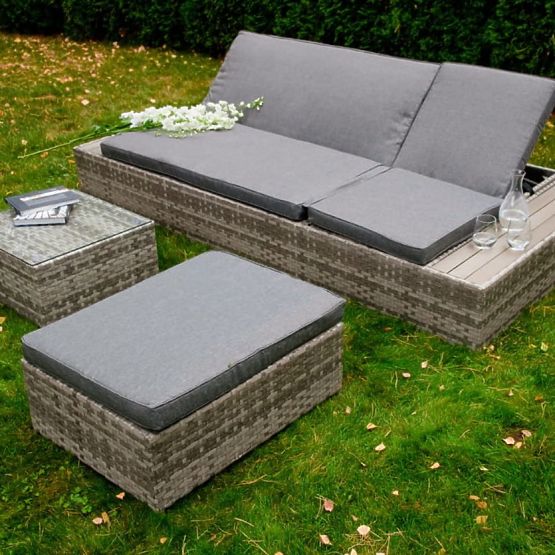 Multifunkčná posteľ z technoratanu DIABOLICO