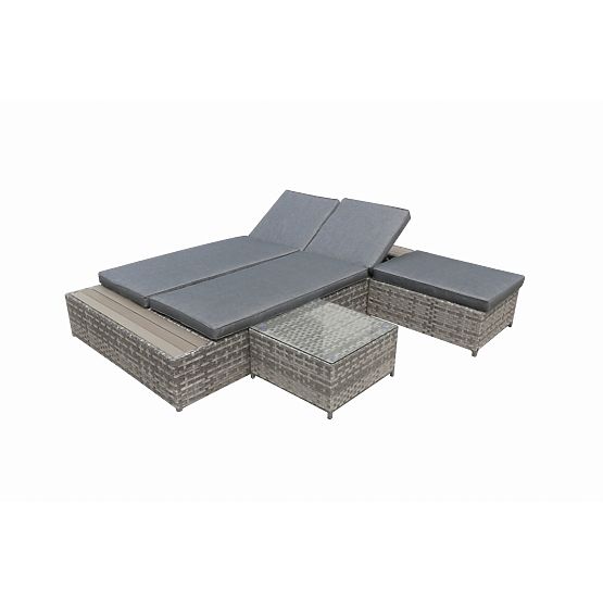 Multifunkčná posteľ z technoratanu DIABOLICO