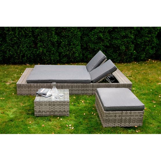 Multifunkčná posteľ z technoratanu DIABOLICO