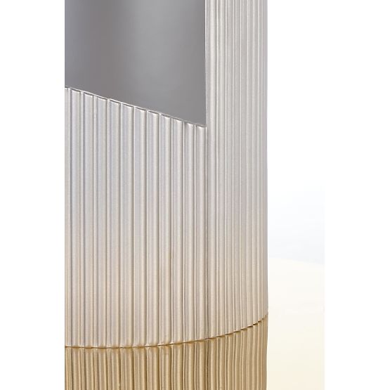 MUSCAT rozkladací stôl doska - sivý mramor, noha - svetlosivá / zlatá (3p=1ks)