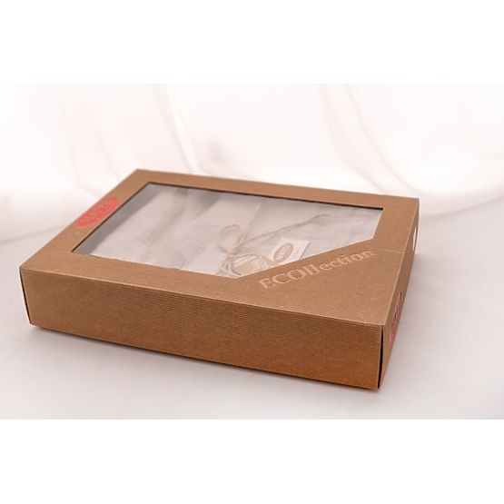 Mušelínový prehoz na posteľ 210x240 svetlo béžový