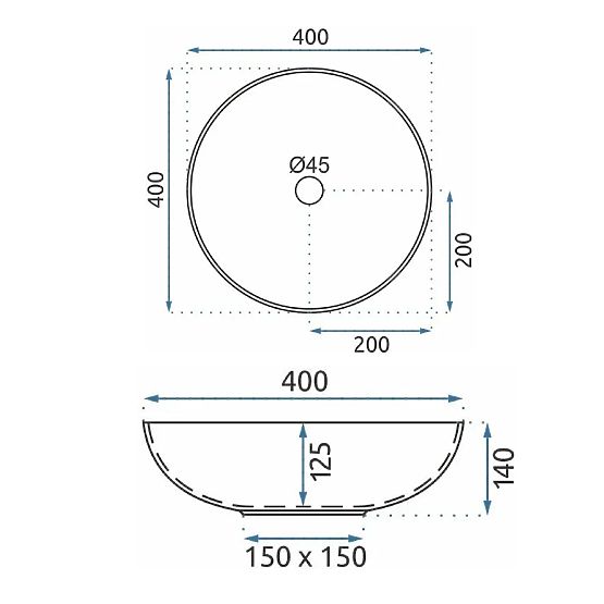 Nábytkové umývadlo Rea Aztec