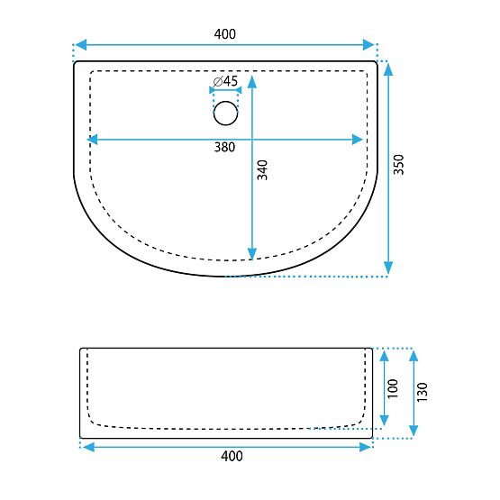 Nábytkové umývadlo Rea CLARA