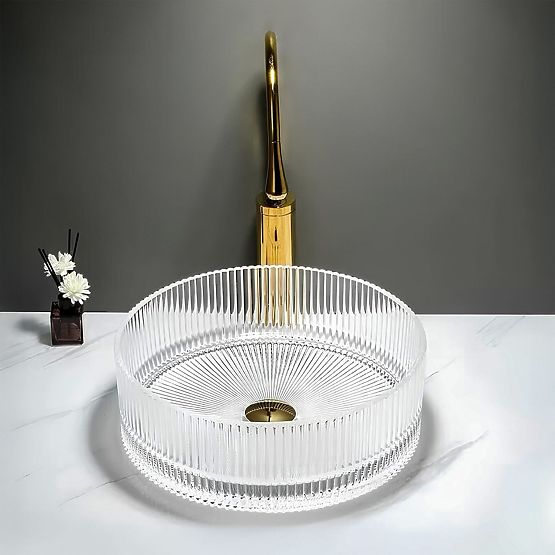 Nábytkové umývadlo Rea Ingrid 36 Transparentné