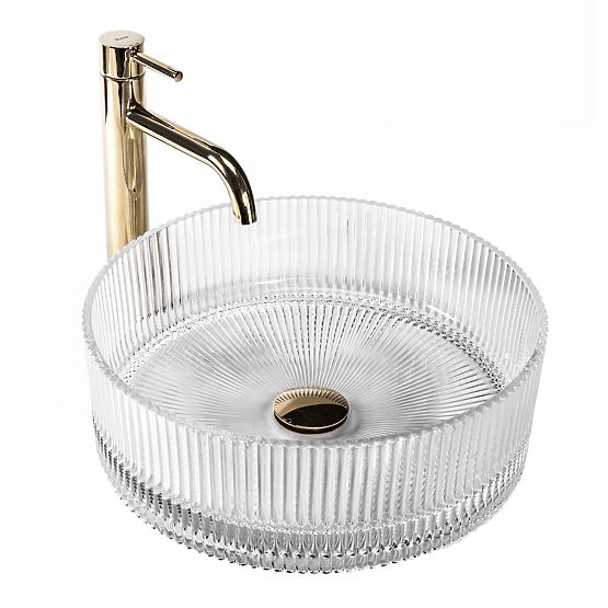 Nábytkové umývadlo Rea Ingrid 36 Transparentné