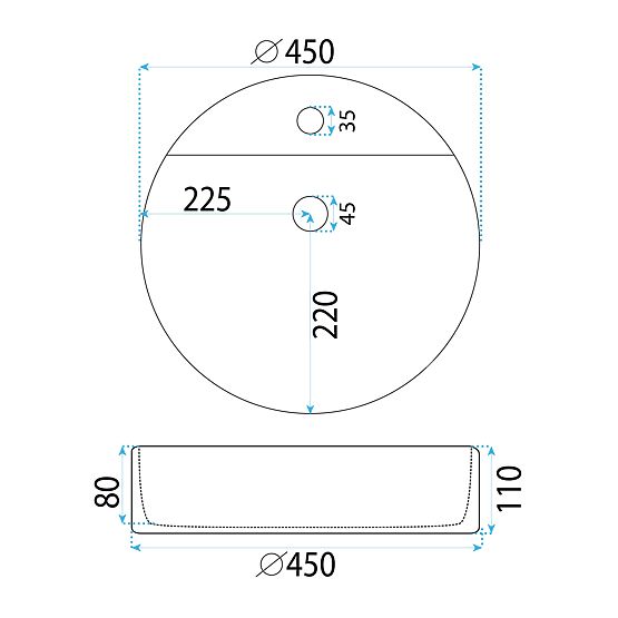 Nábytkové umývadlo REA Ronda