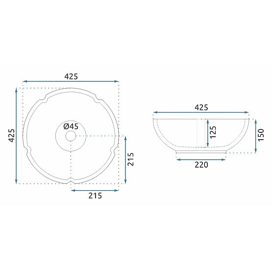 Nábytkové umývadlo Rea Sevilla