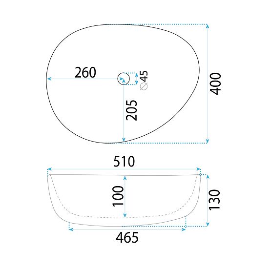 Nábytkové umývadlo REA VANILA