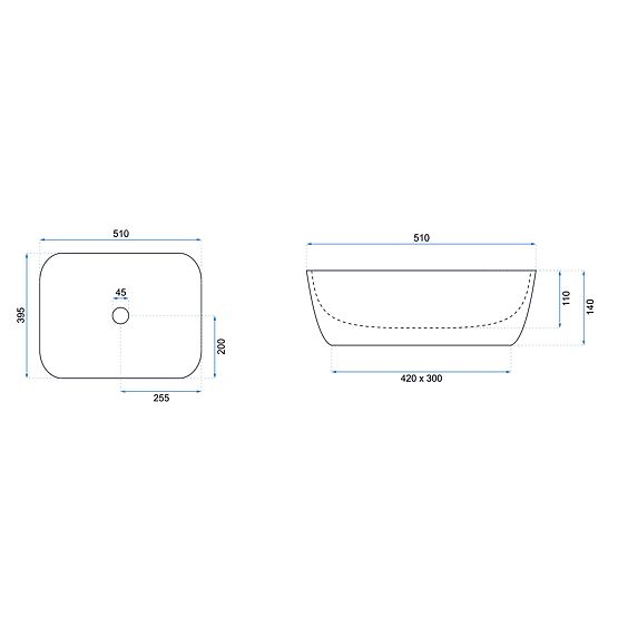 Nadčasové umývadlo Rea Freja Béžová