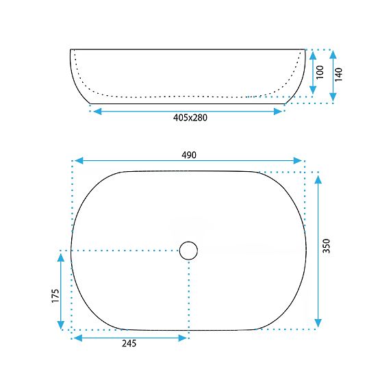 Nadčasové umývadlo Rea Lisa