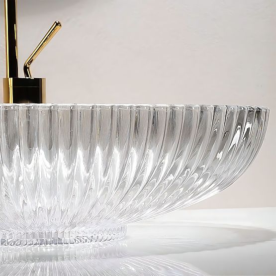 Nadčasové umývadlo Rea Nicole Transparentné