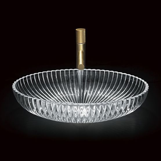 Nadčasové umývadlo Rea Nicole Transparentné