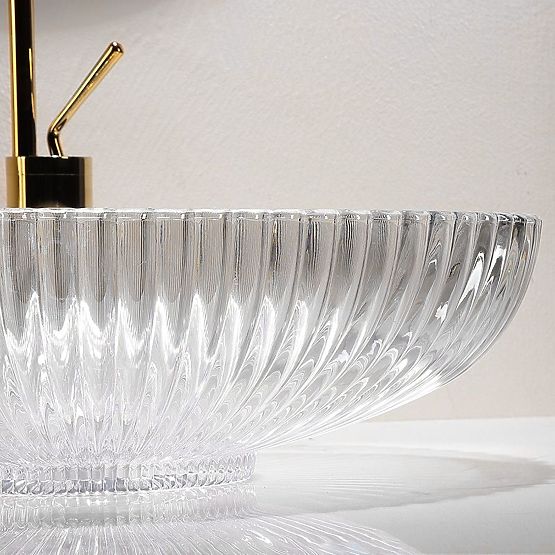 Nadčasové umývadlo Rea Nicole Transparentné