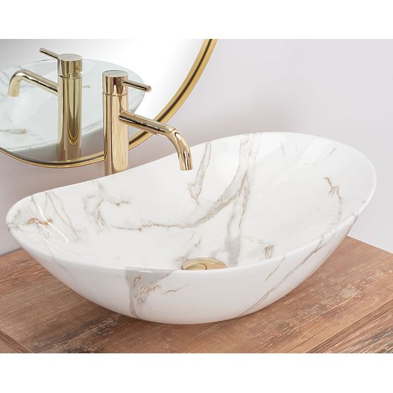 Nadčasové umývadlo Rea Royal Aiax Shiny