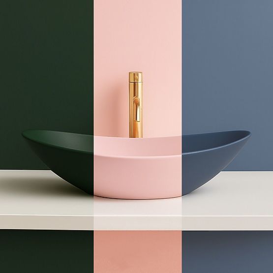 Nadčasové umývadlo Rea Royal Powder Pink Matt