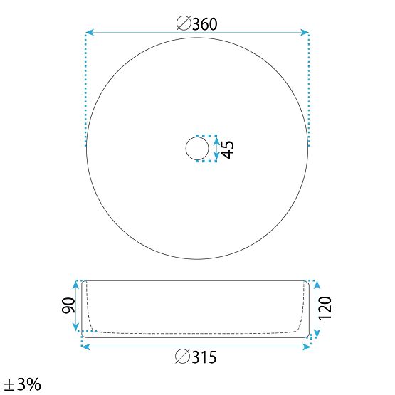 Nadčasové umývadlo Rea Stefania Fiori
