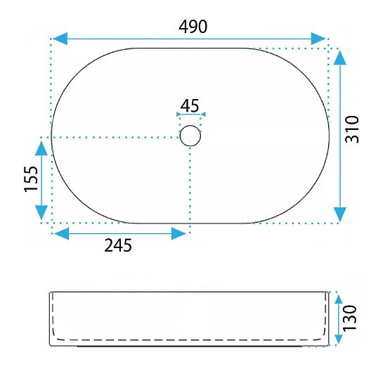 Nadčasové umývadlo Rea Vanda Bubble Gum Matt