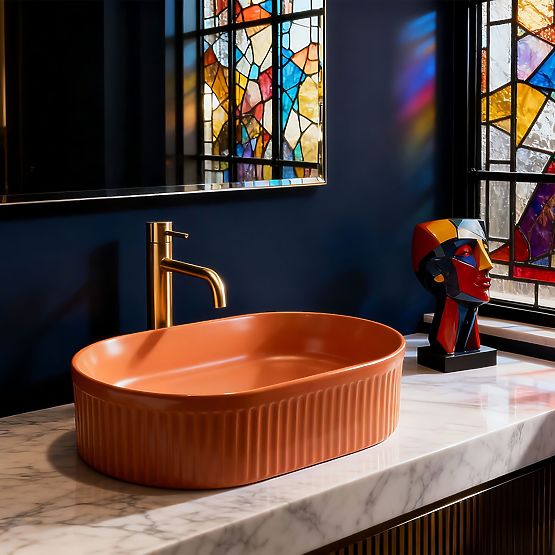 Nadčasové umývadlo Rea Vanda Cinnamon Matt