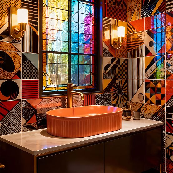 Nadčasové umývadlo Rea Vanda Cinnamon Matt