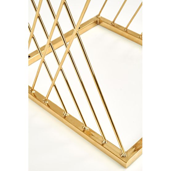 NANCY stolík zlatý / priehľadný