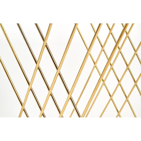 NANCY stolík zlatý / priehľadný