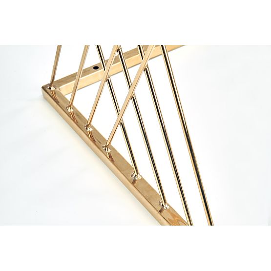 NANCY stolík zlatý / priehľadný (2p=1ks)