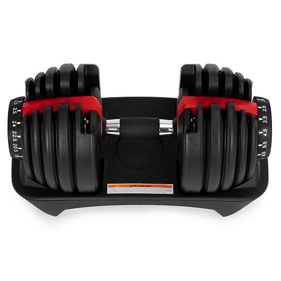 Nastaviteľná liatinová činka s podstavcom zaťaženie 2,5-24 kg ModernHome