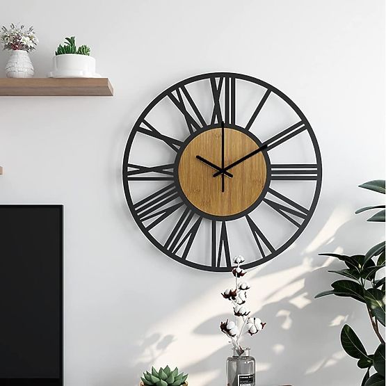 Nástenné hodiny LOFT ROUND - 35 cm