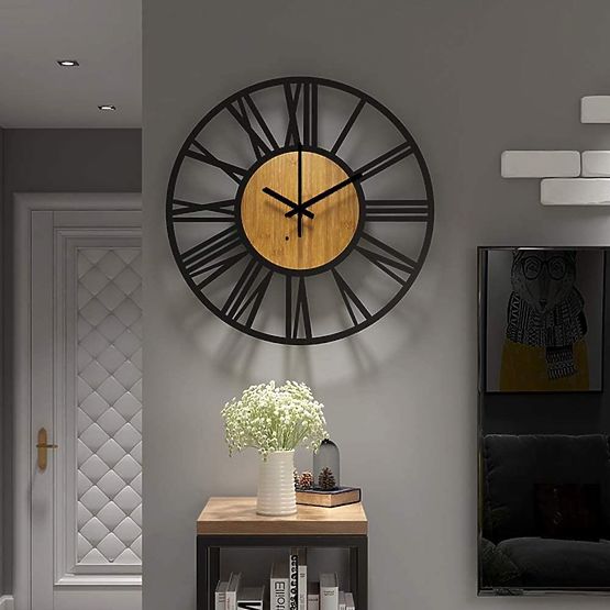 Nástenné hodiny LOFT ROUND - 35 cm