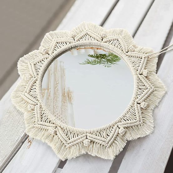Nástenné zrkadlo BOHO - 50 cm