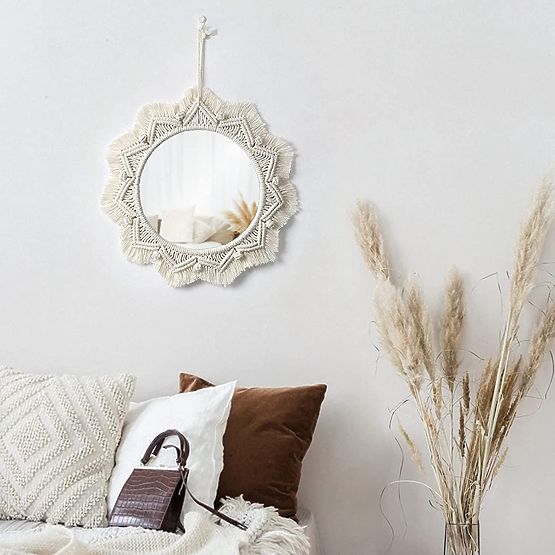 Nástenné zrkadlo BOHO - 50 cm