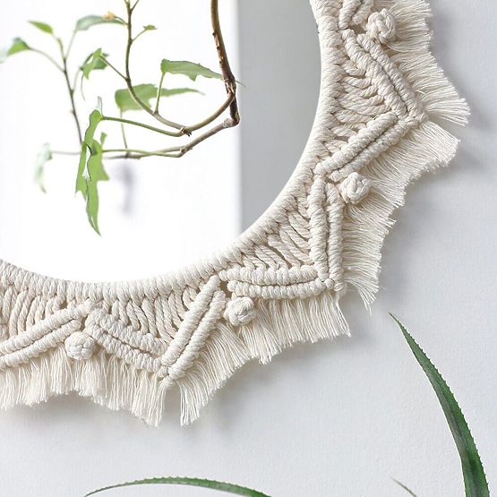 Nástenné zrkadlo BOHO - 50 cm