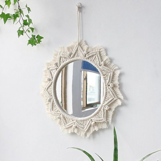 Nástenné zrkadlo BOHO - 50 cm