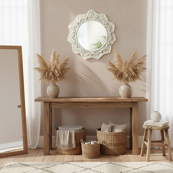 Nástenné zrkadlo BOHO - 50 cm