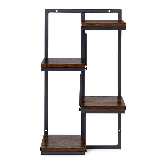 Nástenný kvetinový stojan polica na kvety dekorácia 4 úrovne loft ModernHome